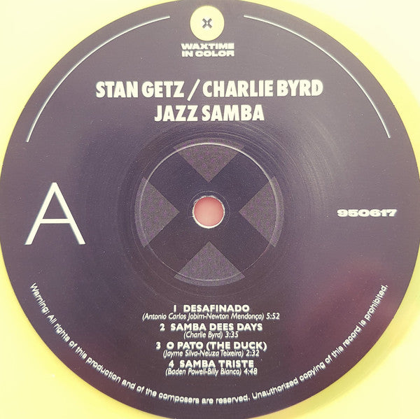 Stan Getz / Charlie Byrd – Jazz Samba 180G Yellow Color Vinyl LP Record