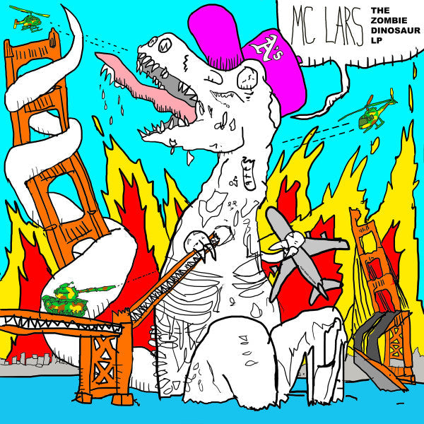 MC Lars – The Zombie Dinosaur LP Blue Translucent Color Vinyl LP Record