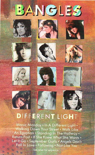 Bangles – Different Light Cassette *Used 1986 Release*