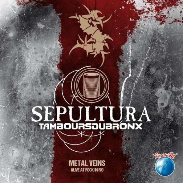 Sepultura & Les Tambours Du Bronx – Metal Veins : Alive At Rock In Rio Color 180G Red and White 2xLP Vinyl LP Record