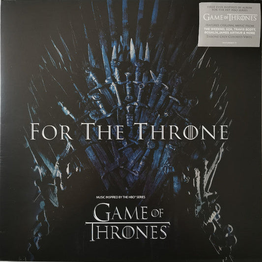 Soundtrack - Various Artists - For The Throne: Music Inspired By The HBO Series Game Of Thrones Silver Color Vinyl LP Record