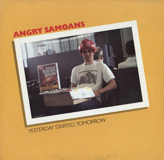 Angry Samoans – Yesterday Started Tomorrow Yellow Color Vinyl LP Record *Unofficial Release*