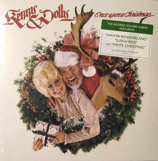 KENNY ROGERS & DOLLY PARTON - Once Upon A Christmas Vinyl LP Record