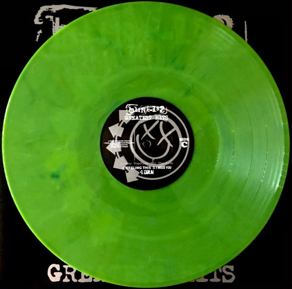 Blink 182 - Greatest Hits Green Blue Color 2xLP Vinyl LP Record *USED 2020 RELEASE*