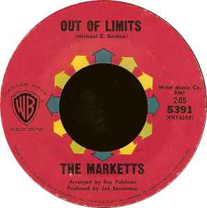 Marketts, The – Out Of Limits Vinyl 7" Record *Used 1963 Release*