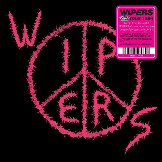 Wipers – Tour 1984 Pink Color Vinyl LP Record