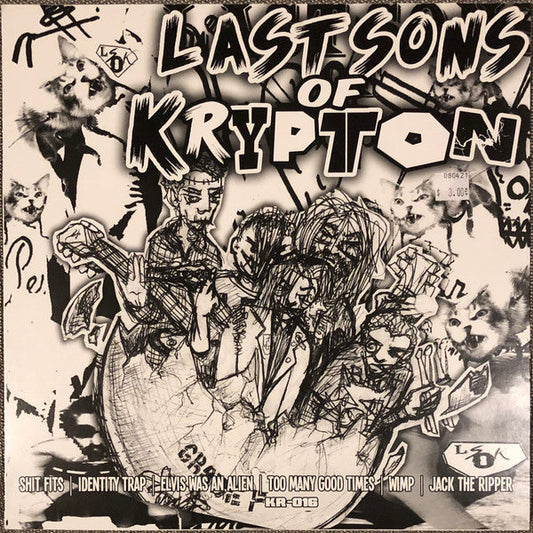 Last Sons Of Krypton / Rev. Norb And The Onions - Split Green Color Vinyl LP Record *USED 2015 RELEASE*