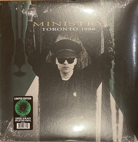 Ministry – Toronto 1986 Green & Black Splatter Color Vinyl LP Record