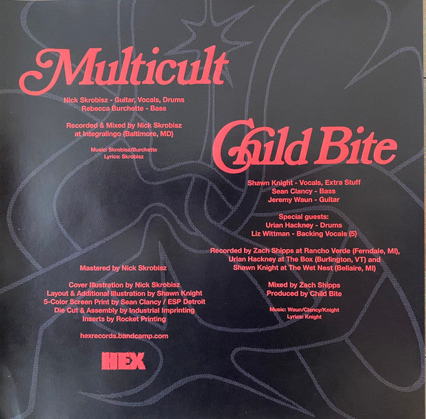 Multicult & Child Bite - Multicult & Child Bite White Color Vinyl LP Record