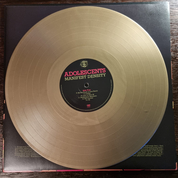 Adolescents - Manifest Density 180G Gold Color Vinyl LP Record