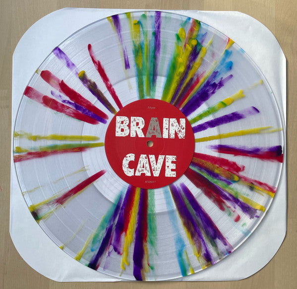 Brain Cave / Knub – Brain Cave / Knub Split 12" Rainbow Splatter Color Vinyl LP Record