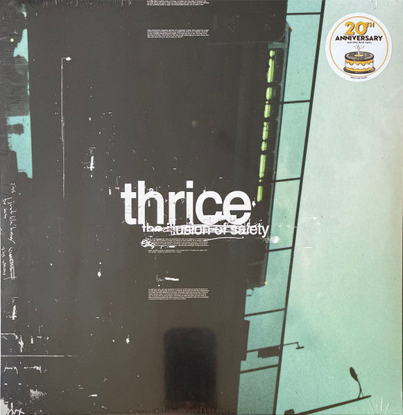 Thrice – The Illusion Of Safety Electric Blue Color Vinyl LP Record