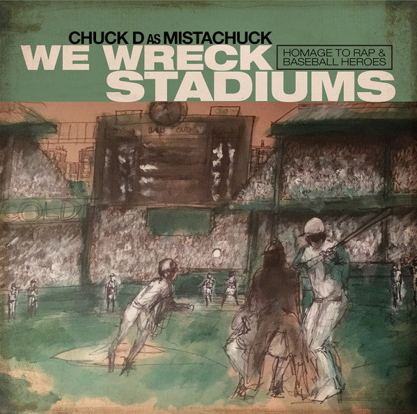 Chuck D as Mistachuck – We Wreck Stadiums Coke Clear Color Vinyl LP Record