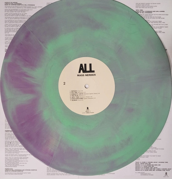 ALL - Mass Nerder Purple & Green Galaxy Color Vinyl LP Record