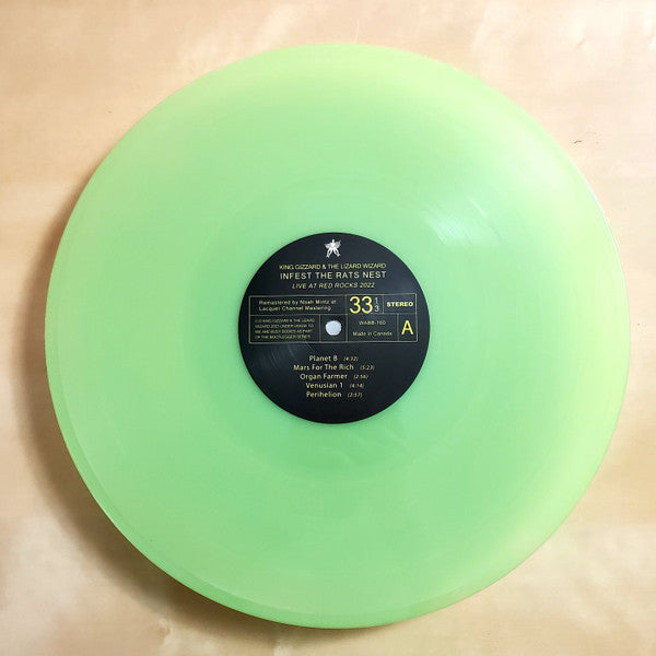 King Gizzard And The Lizard Wizard – Infest The Rats Nest (Live At Red Rocks 2022) Glow In The Dark Color Vinyl LP Record