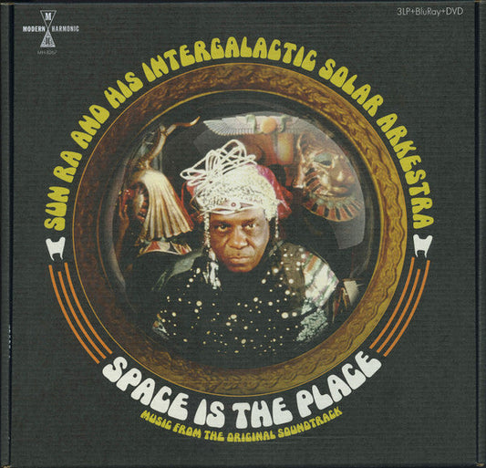 Sun Ra and His Intergalactic Solar Arkestra – Space Is The Place: Music From The Original Soundtrack Color 3xLP Vinyl LP Record + DVD/BluRay + Tote Bag Box Set