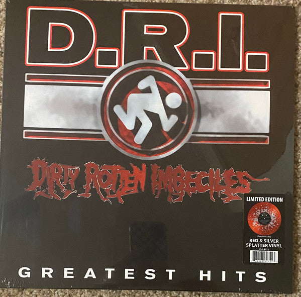 D.R.I. - Greatest Hits Red/Silver Splatter Color Vinyl LP Record