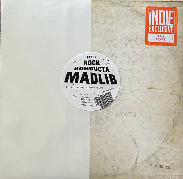 Madlib – Rock Konducta (Part 1) Clear Color Vinyl LP Record