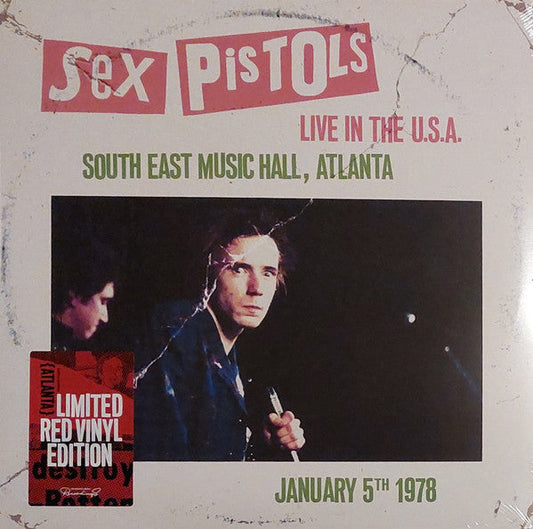 Sex Pistols – Live In The U.S.A. (January 5th 1978) (LTD Red Color Vinyl) LP Record