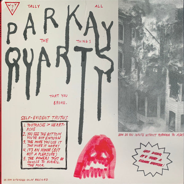 Parkay Quarts – Tally All The Things That You Broke Vinyl LP Record