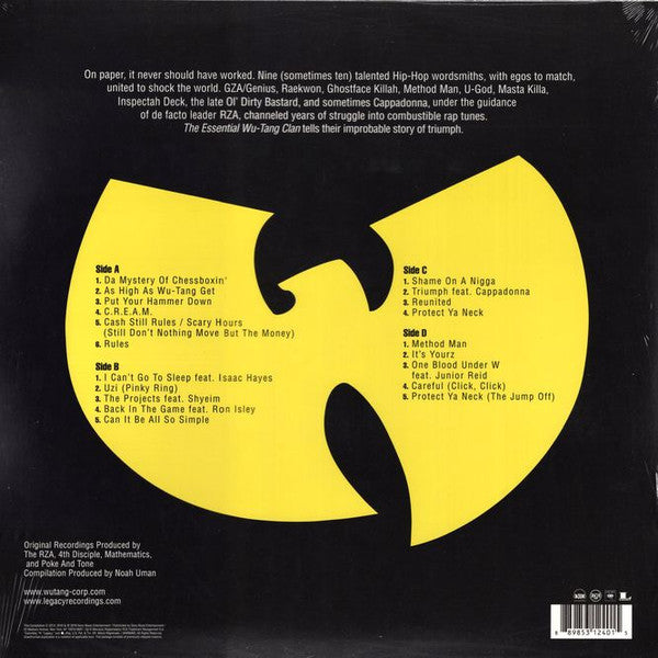 Wu-Tang Clan – The Essential Wu-Tang Clan 2xLP Vinyl LP Record