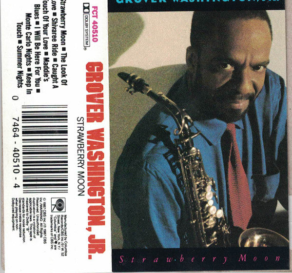 Grover Washington Jr. - Strawberry Moon Cassette *USED 1987 RELEASE*