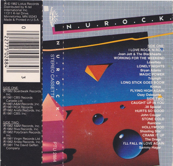 Various – N.U.R.O.C.K. The Best Of Today's New Rock Cassette *Used 1982 Release*