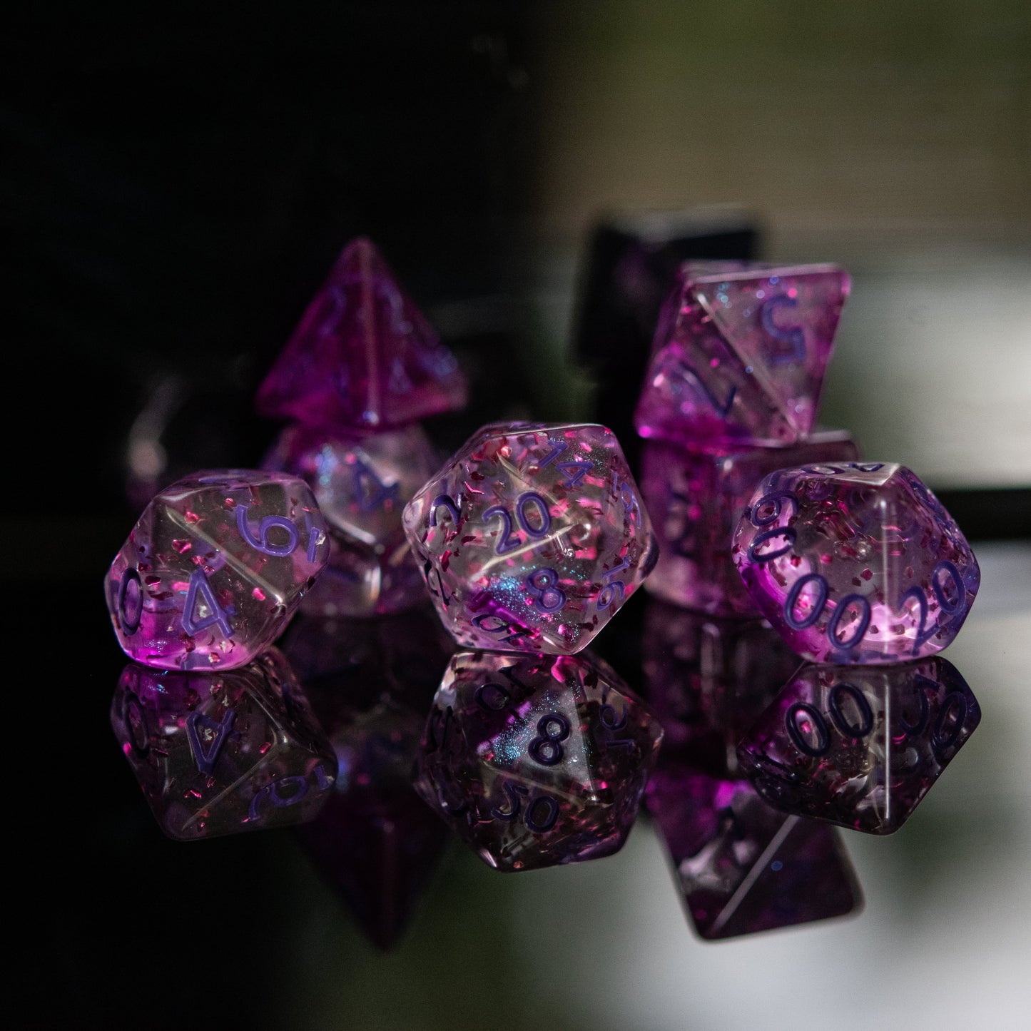 Rave Acrylic Dice Set