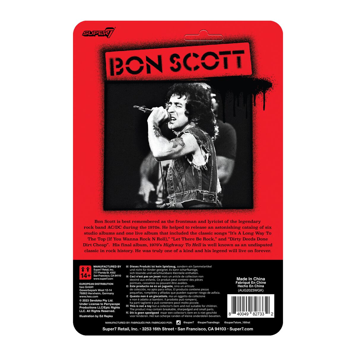 Super7 x BON SCOTT ReAction Figure