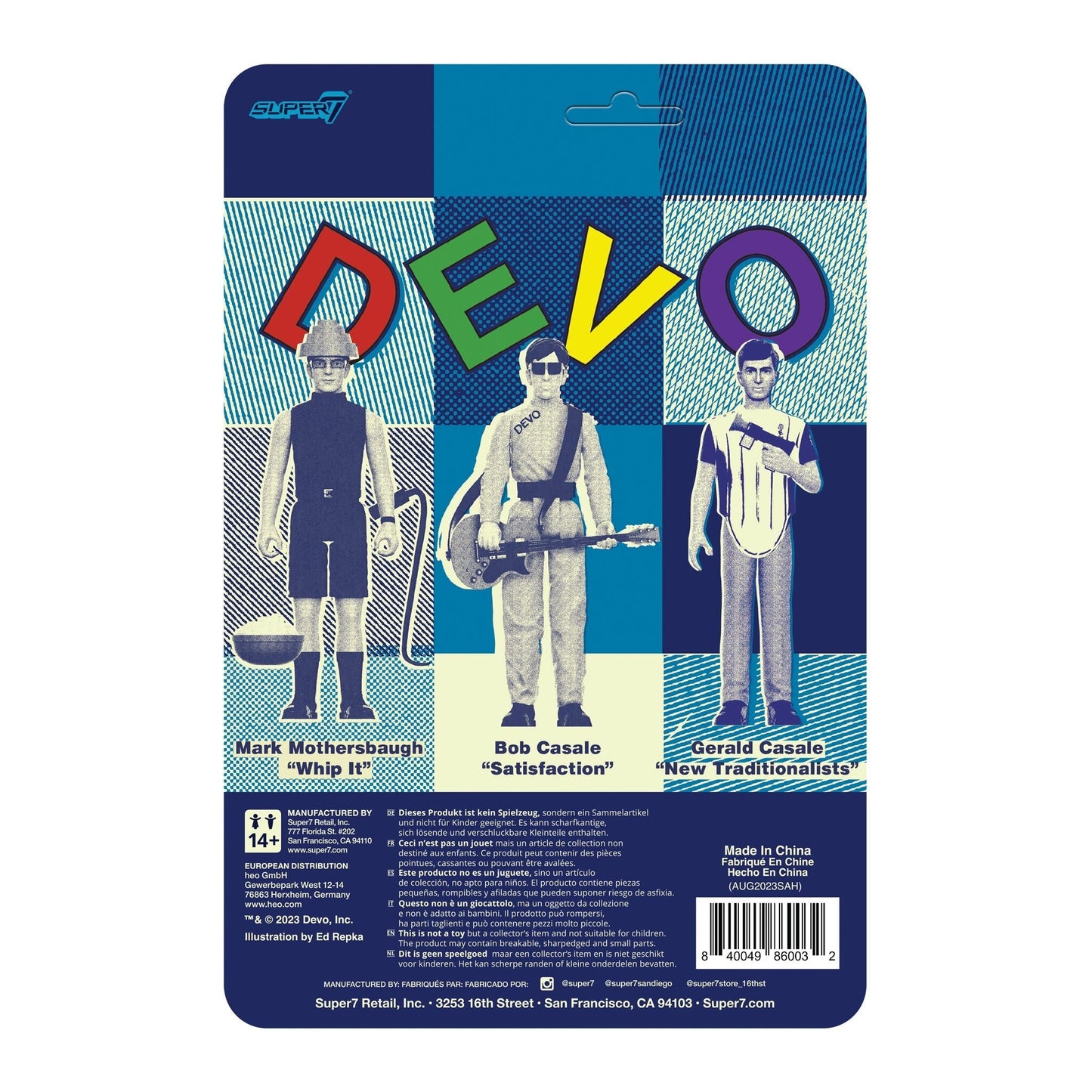 Super7 x Devo - New Traditionalists Gerald Casale ReAction Figure