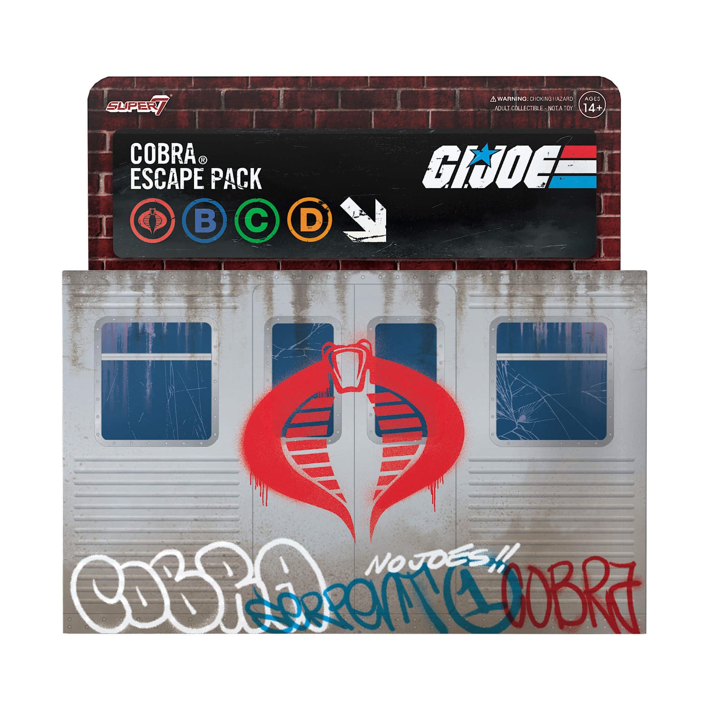 Super7 x G.I. Joe  Cobra Escape Pack ReAction Figure Set 3 pk