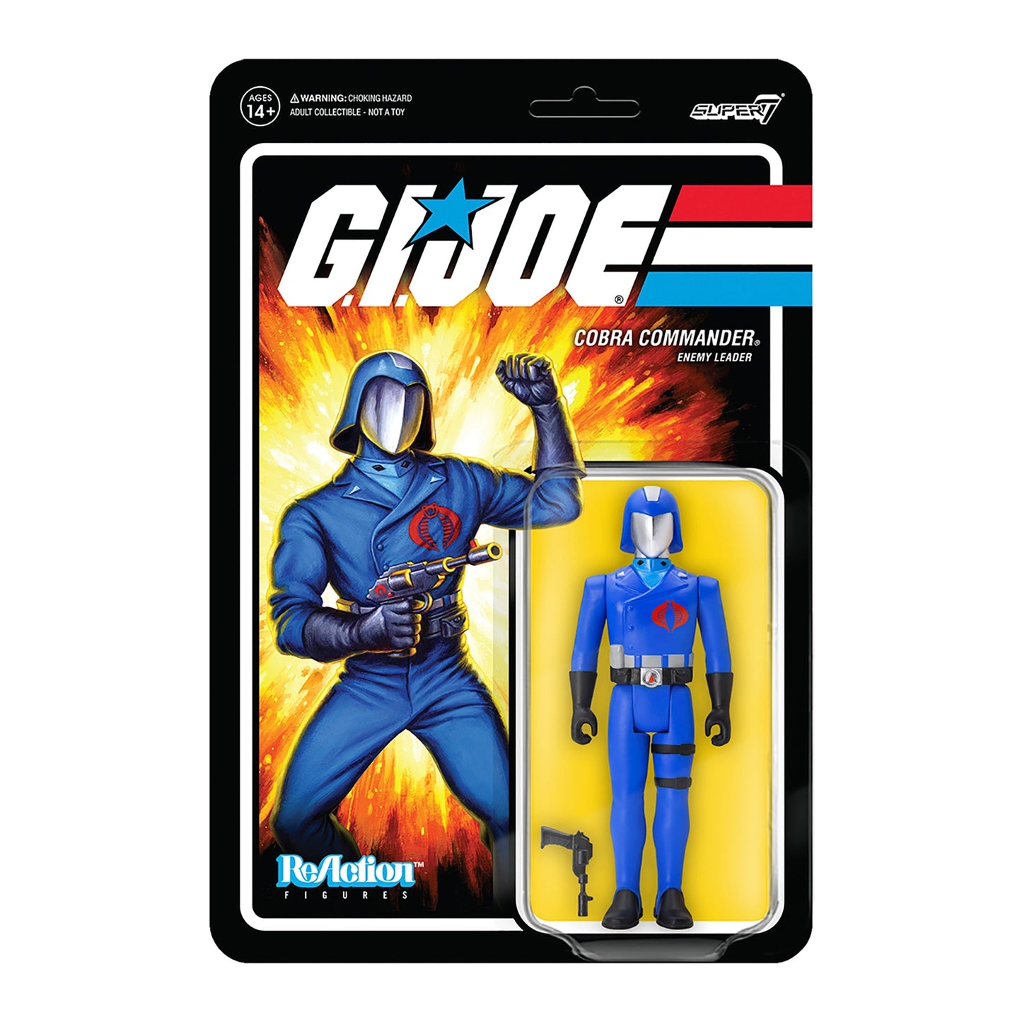 Super7 x G.I. Joe Cobra Commander Wave 1 ReAction Figure