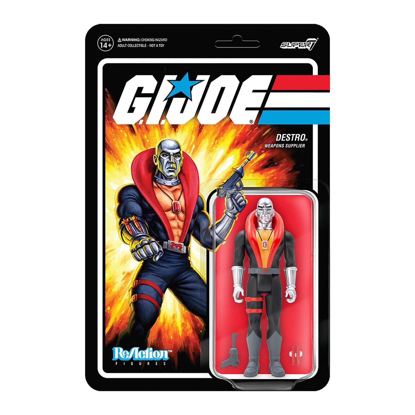 Super7 x G.I. Joe Destro Wave 1 ReAction Figure