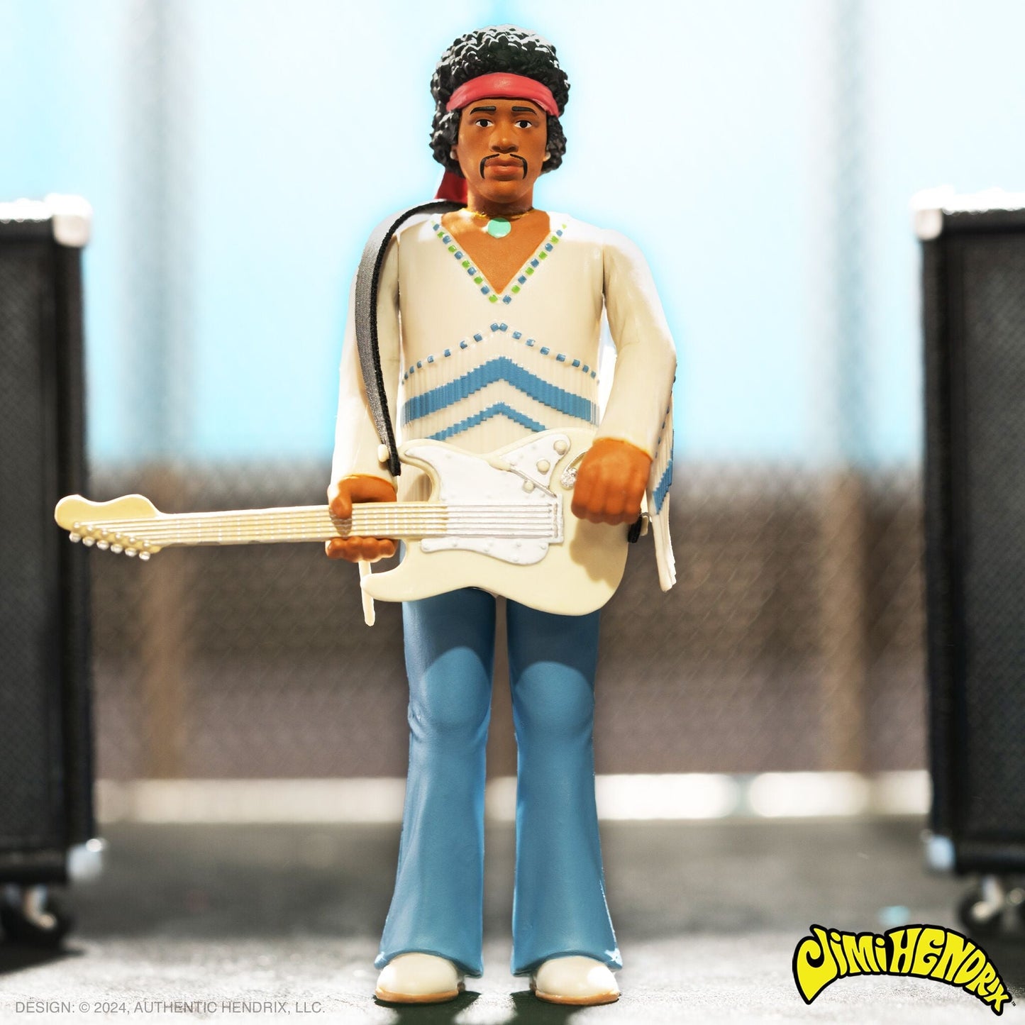 Super7 x Jimi Hendrix (Festival) ReAction Figure