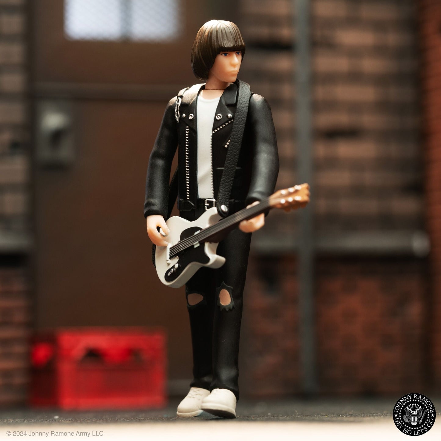 Super7 x Ramone's Johnny Ramone (White Shirt) ReAction Figure