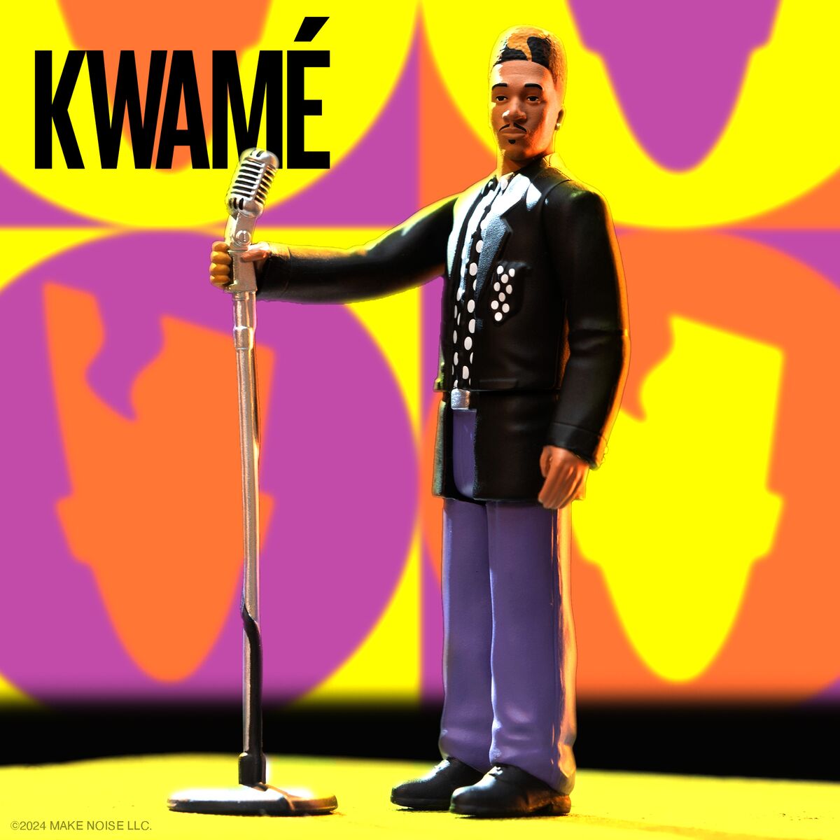 Super7 x Kwamé (Black/White Polka Dot) ReAction Figure