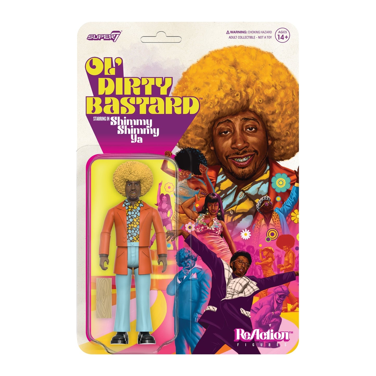 Super7 x ODB Ol' Dirty Bastard Shimmy Shimmy Ya ReAction Figure