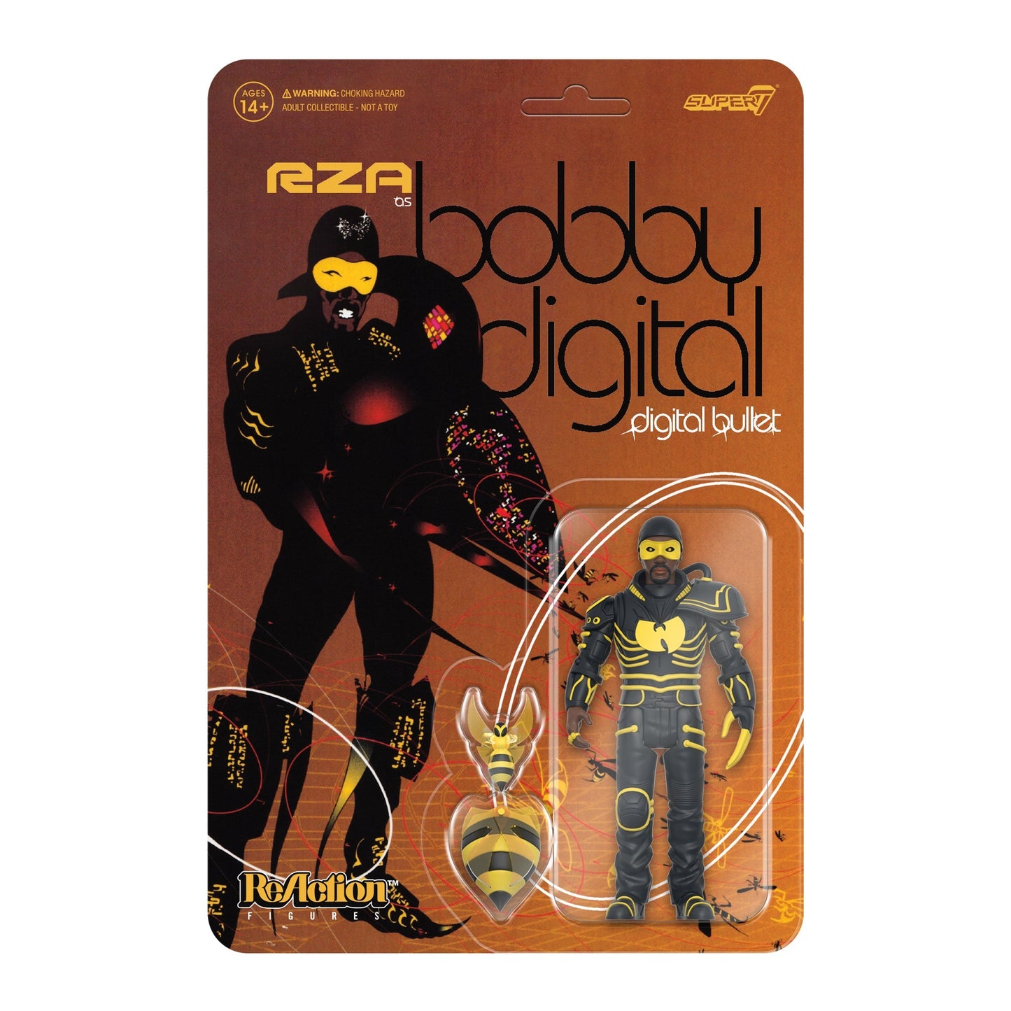 Super7 x RZA - Bobby Digital (Digital Bullet) ReAction Figure