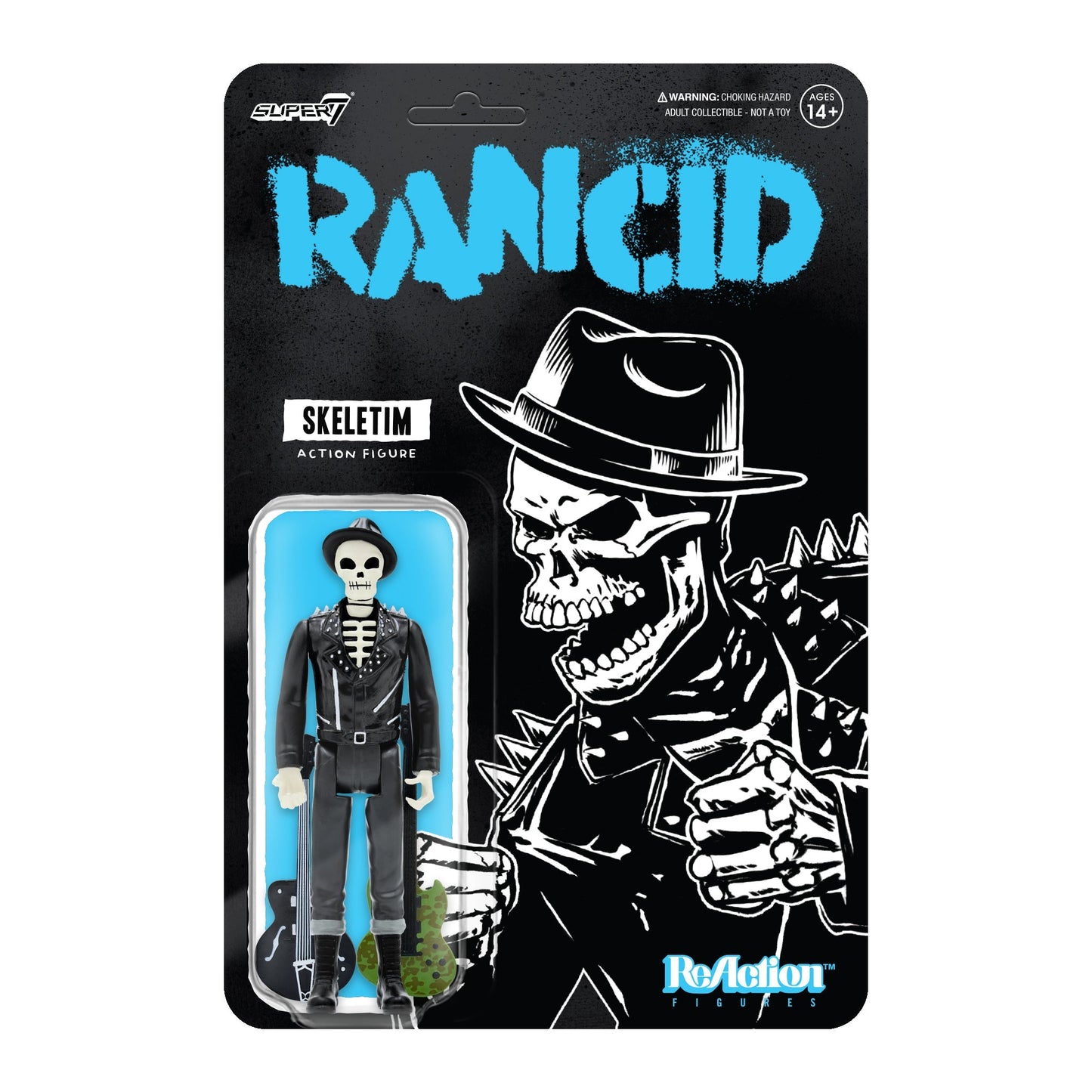 Super7 x Rancid - Skeletim (Hat) ReAction Figure