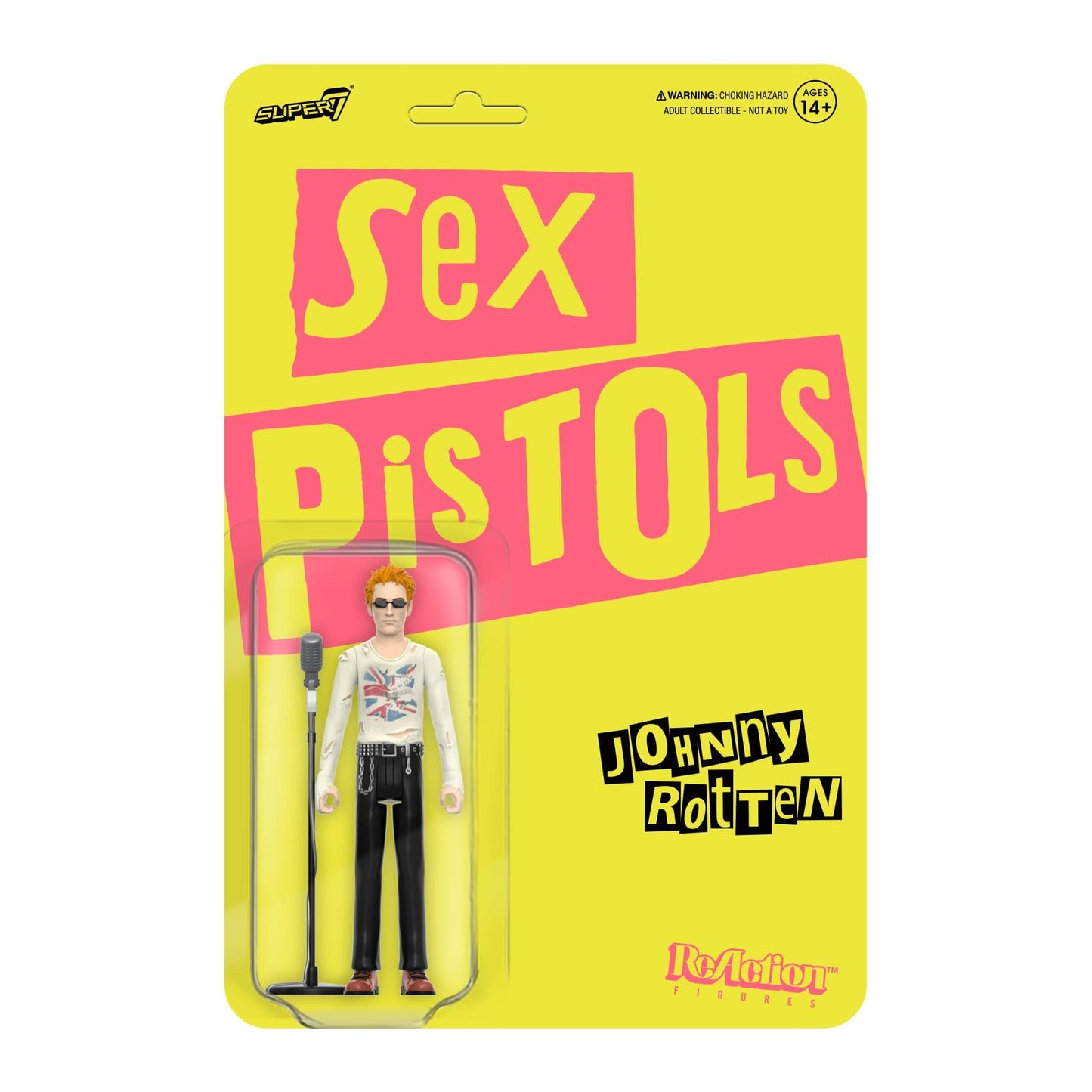 Super7 x Sex Pistols Johnny Rotten ReAction Figure