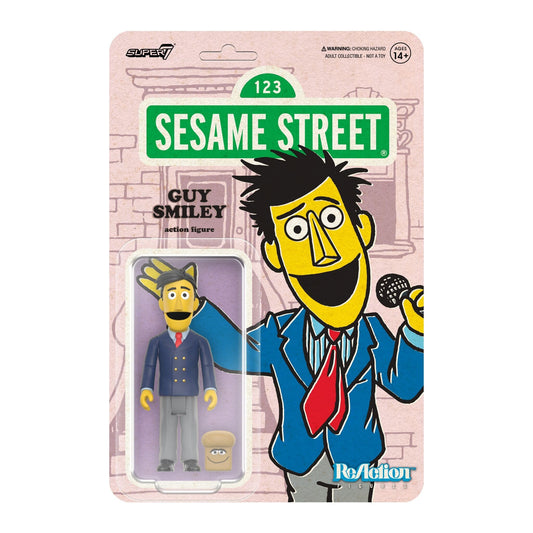 Super7 x SESAME STREET - GUY SMILEY (W/ BREAD) ReAction Figure
