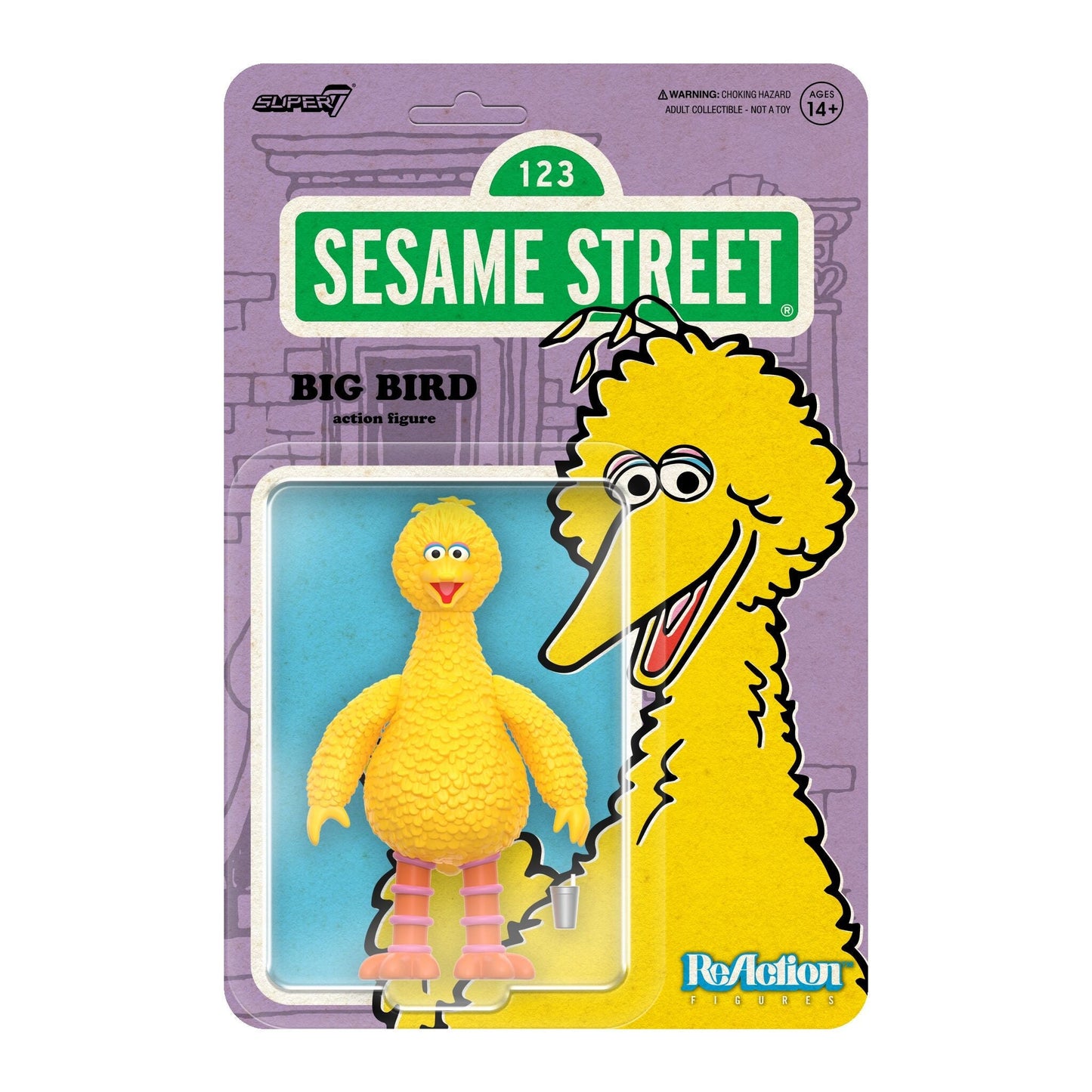 Super7 x SESAME STREET - BIG BIRD ReAction Figure