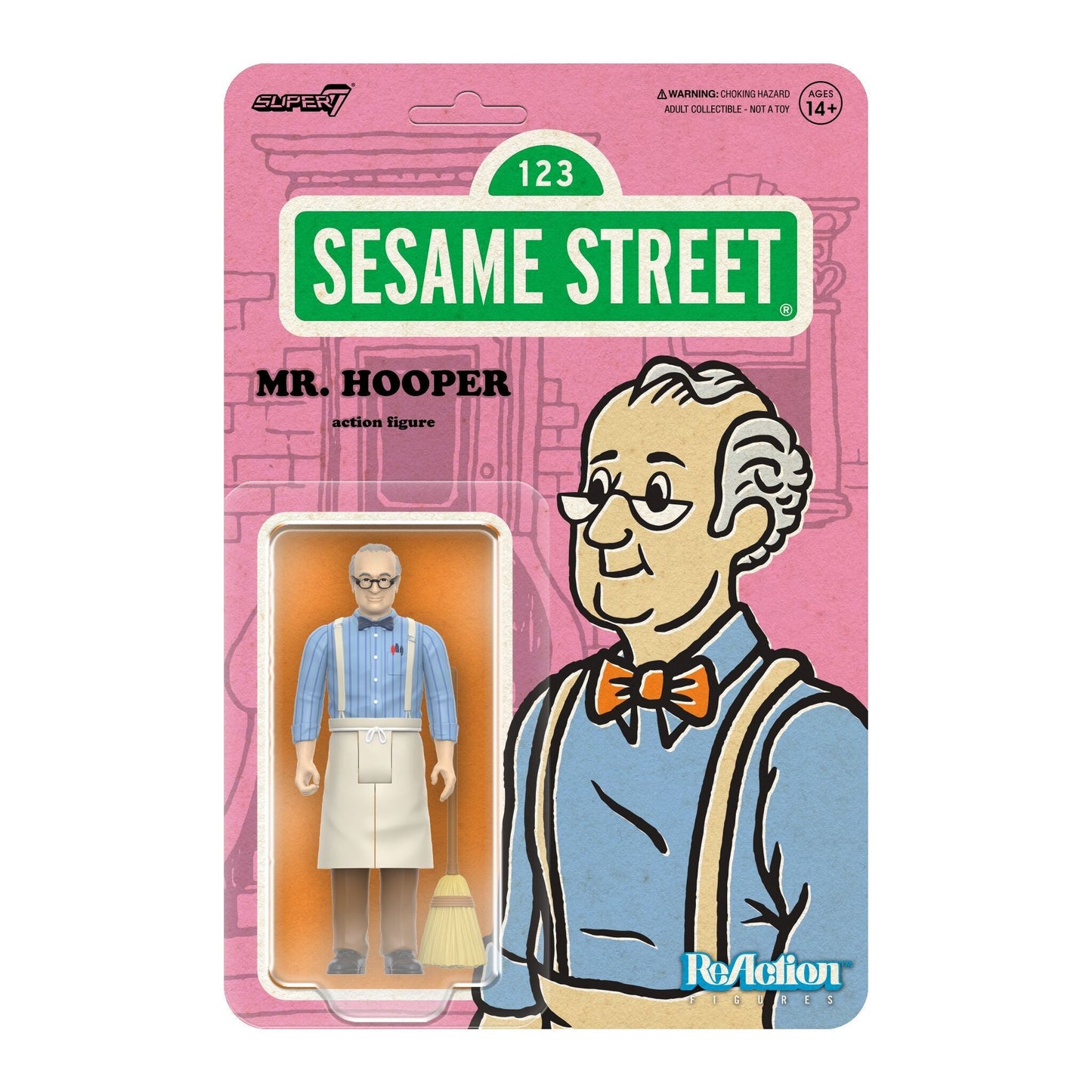 Super7 x SESAME STREET - MR. HOOPER ReAction Figure