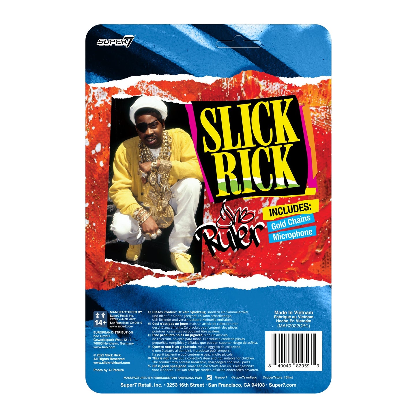 Super7 x Slick Rick ReAction Figure