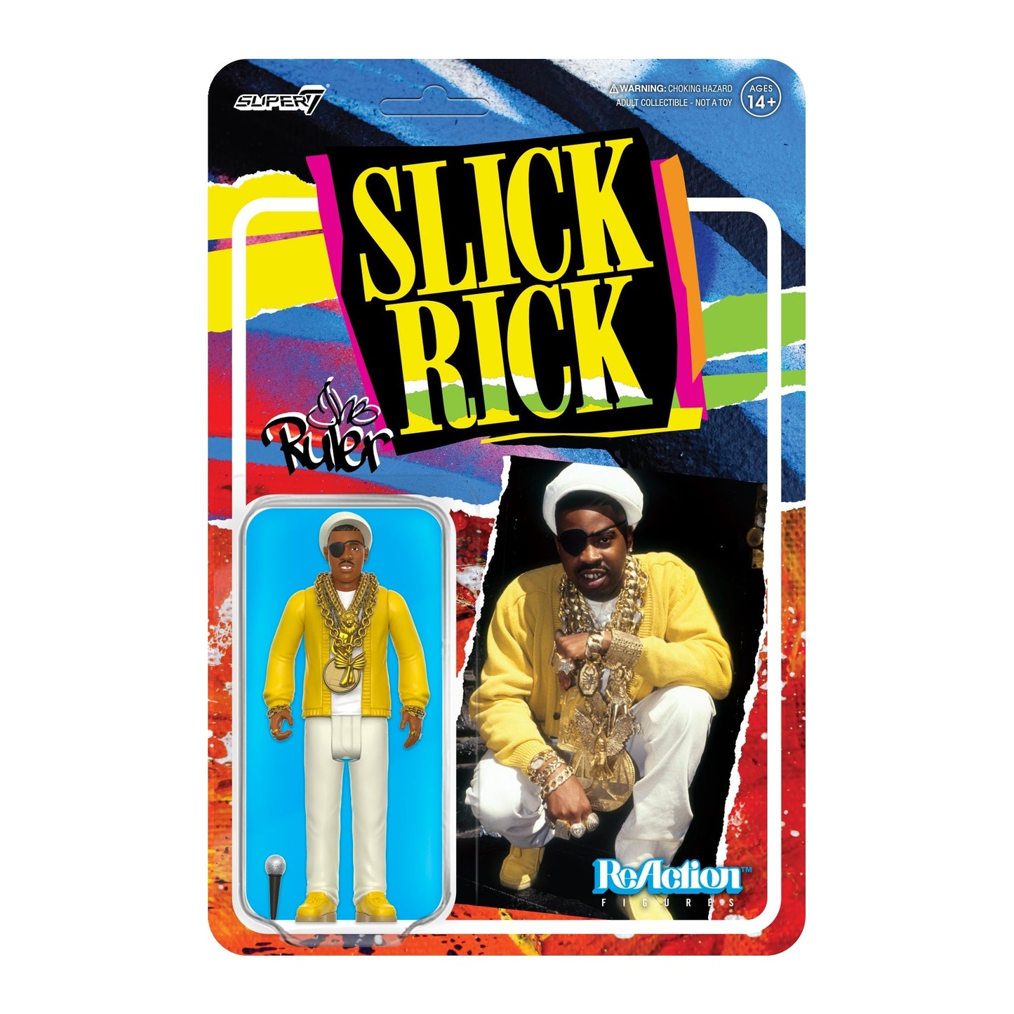 Super7 x Slick Rick ReAction Figure