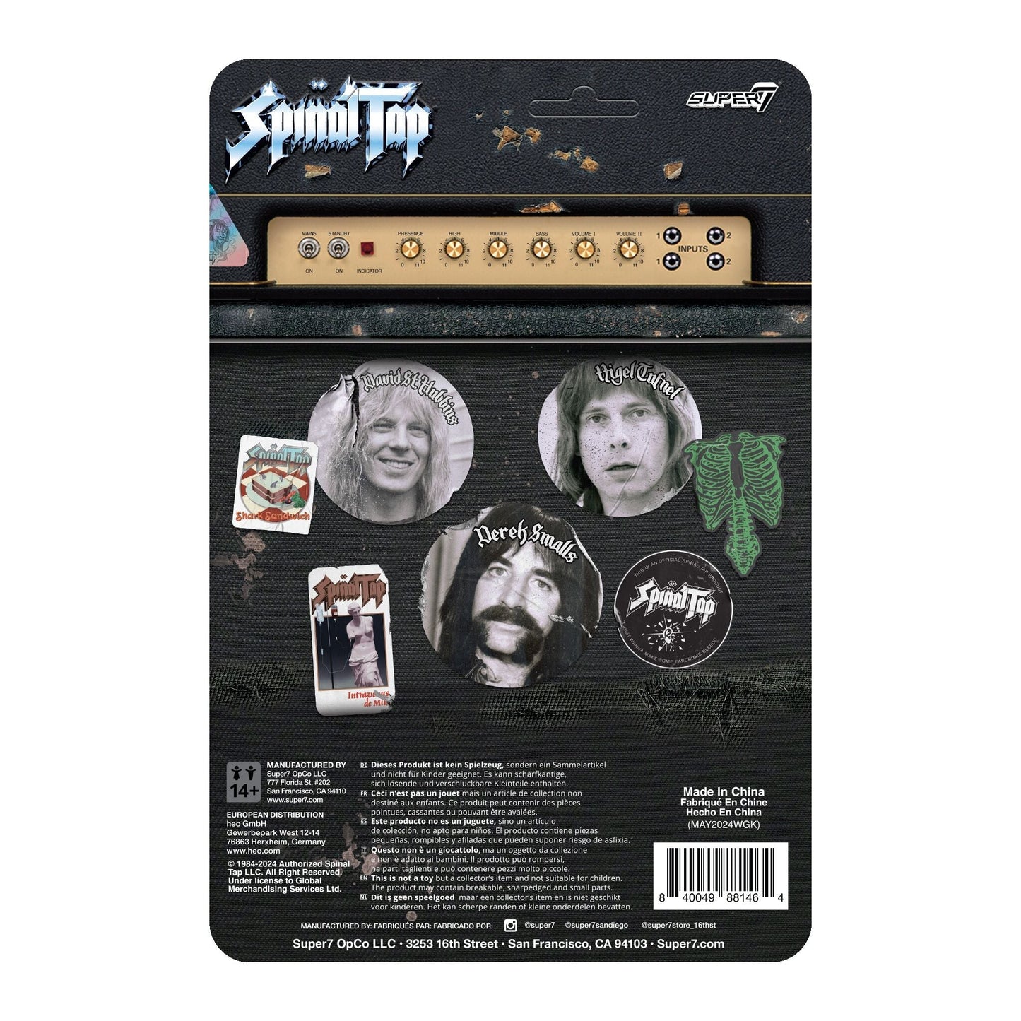 Super7 x SPINAL TAP - Derek Smalls - ReAction Figure