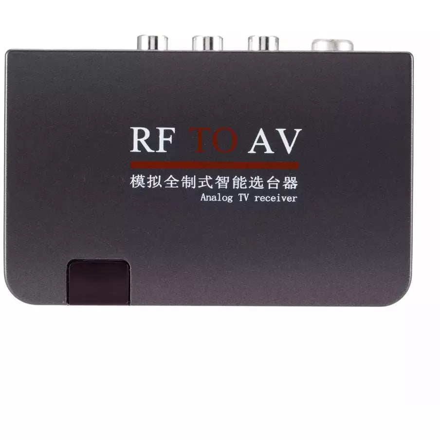 RF to AV Analog TV Receiver Converter Modulator Power Adapter w/AV Cable