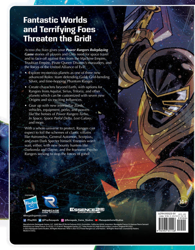 Power Rangers RPG: Across the Stars Sourcebook - Golden Apple Comics