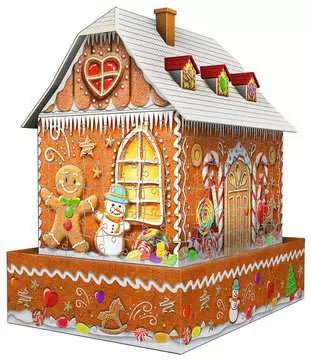 Puzzle: 3D Puzzle - Gingerbread House - Night Edition
