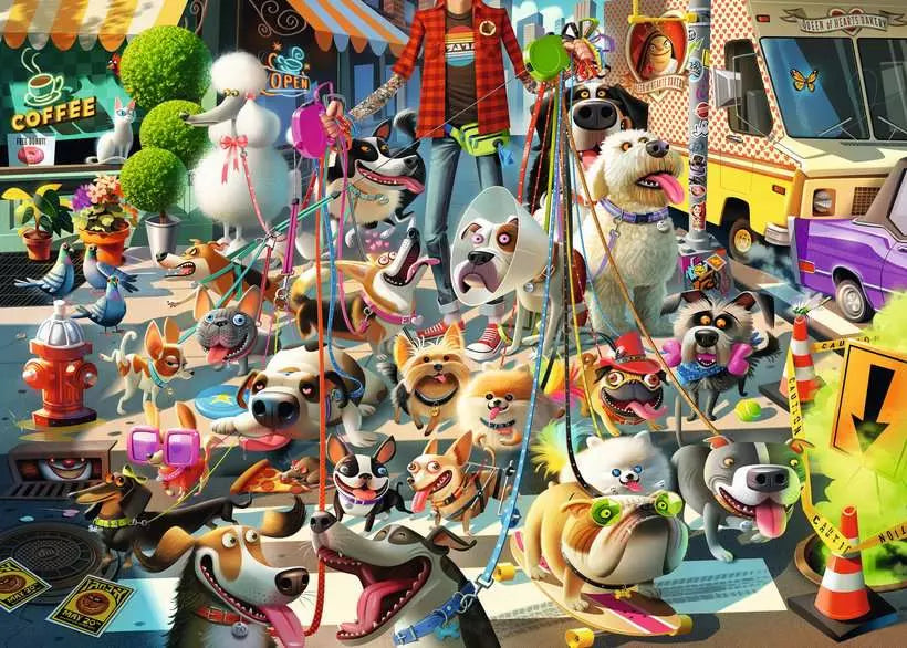 Ravensburger: Puzzle - Dean McAdam's Fun Jobs - The Dog Walker